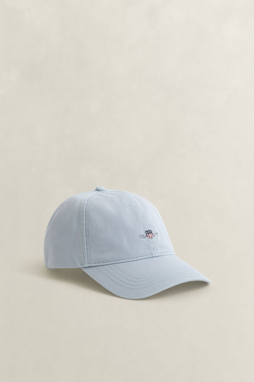 Casquette en serg&eacute; de coton avec &eacute;cusson