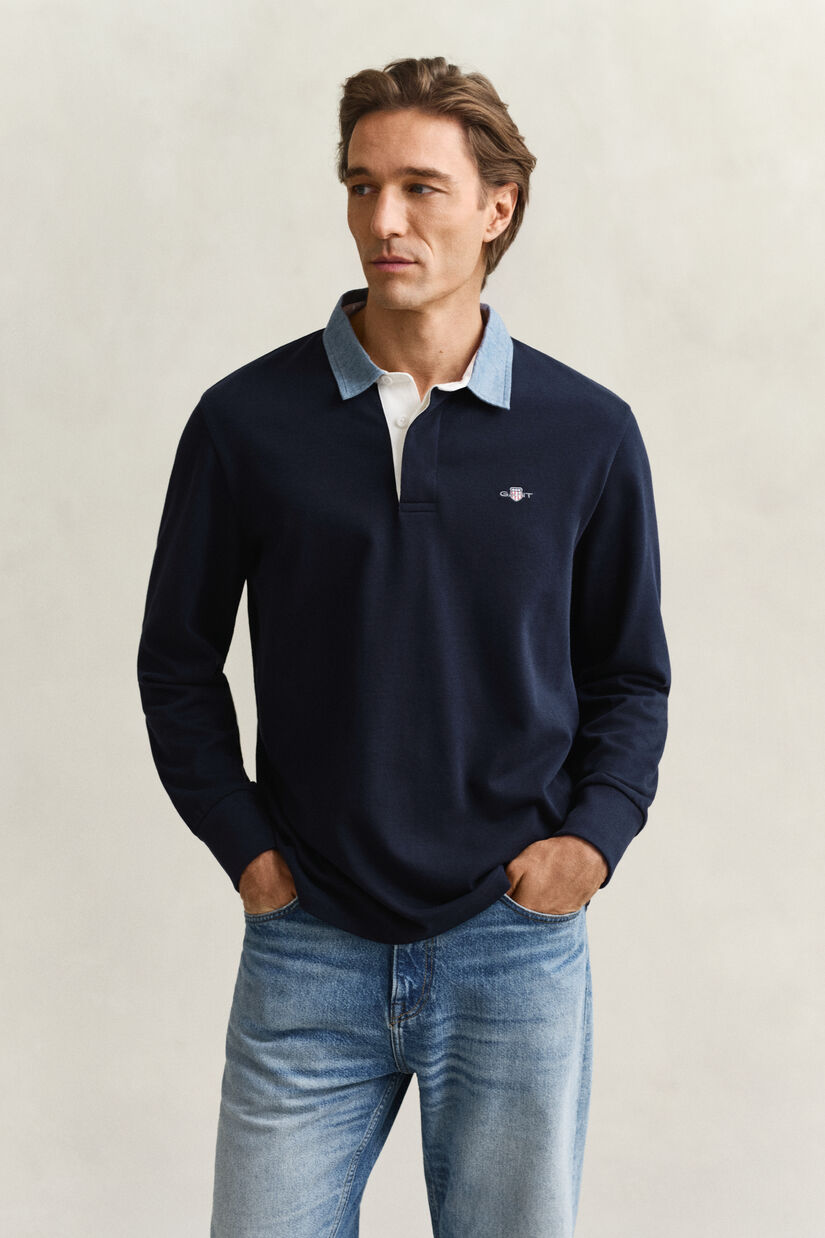 Heavy Rugger avec col en chambray