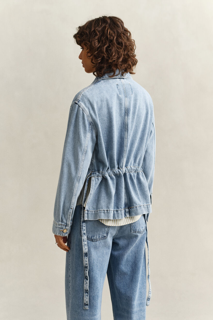 Veste en denim nou&eacute;e