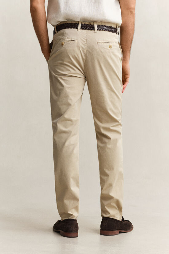 Pantalon chino effet d&eacute;lav&eacute;