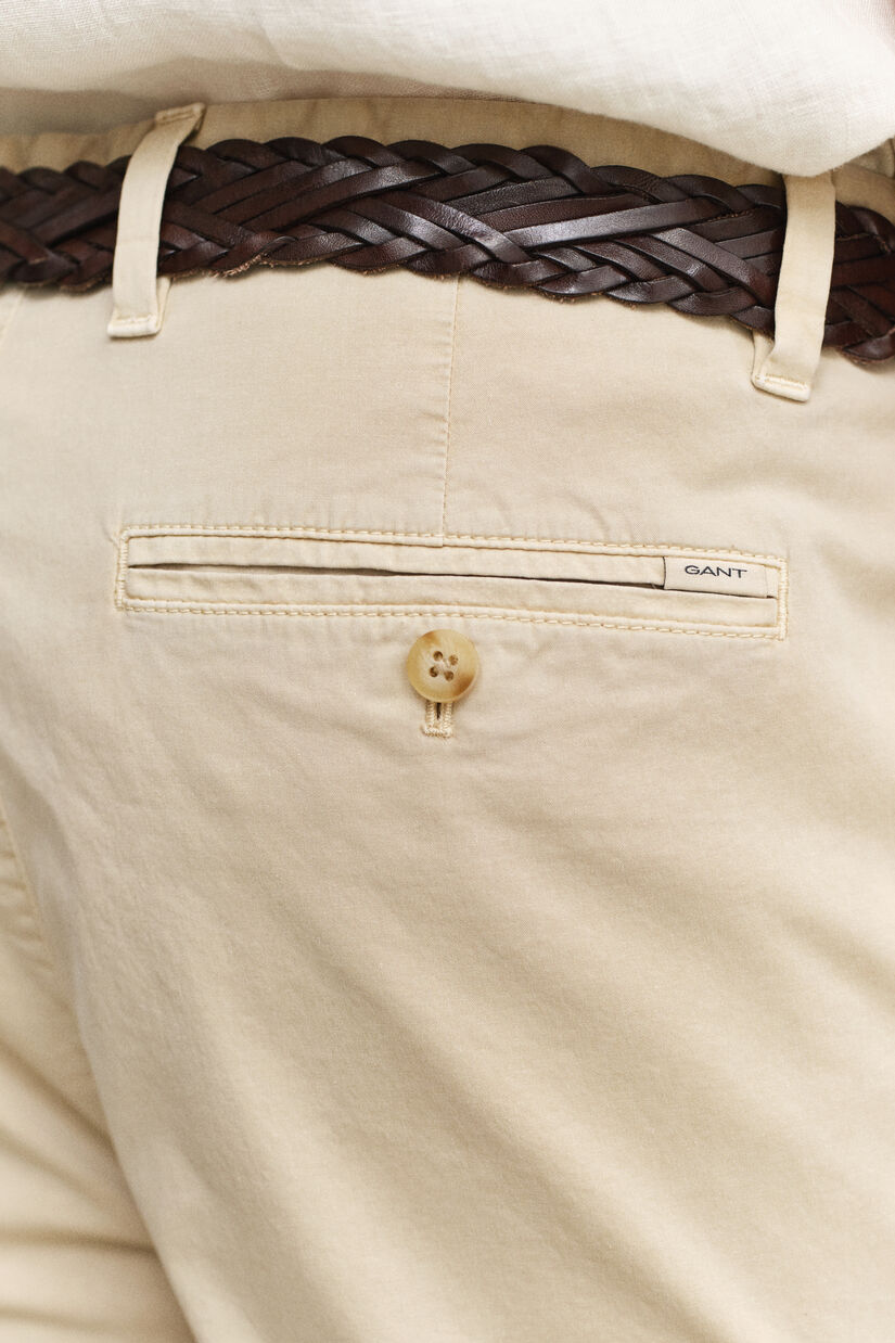 Pantalon chino effet d&eacute;lav&eacute;