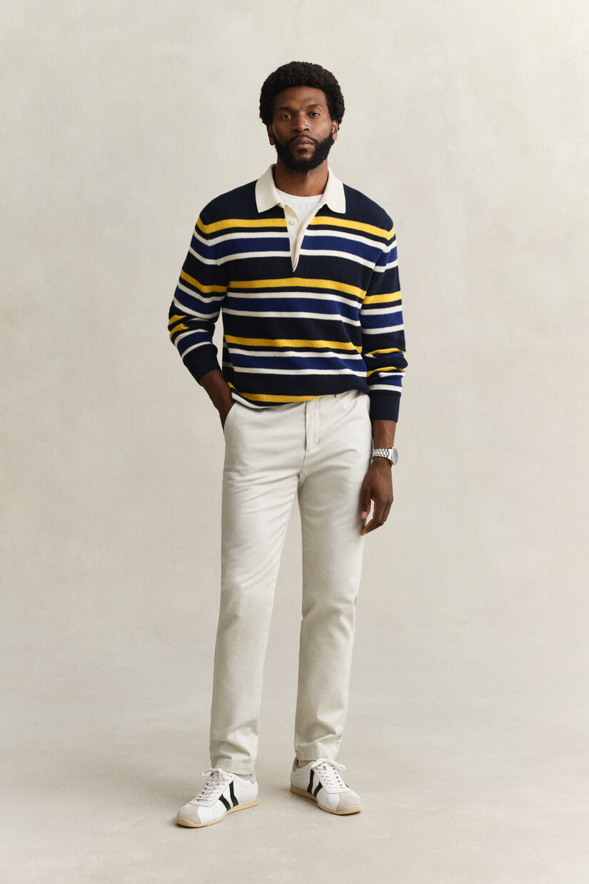 Pantalon chino &eacute;l&eacute;gant coupe slim