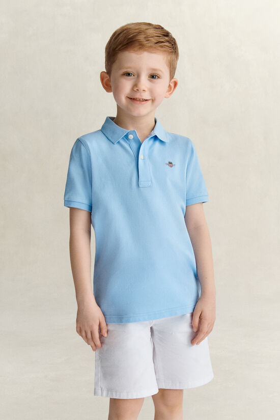 Polo en coton piqu&eacute; Shield Enfant