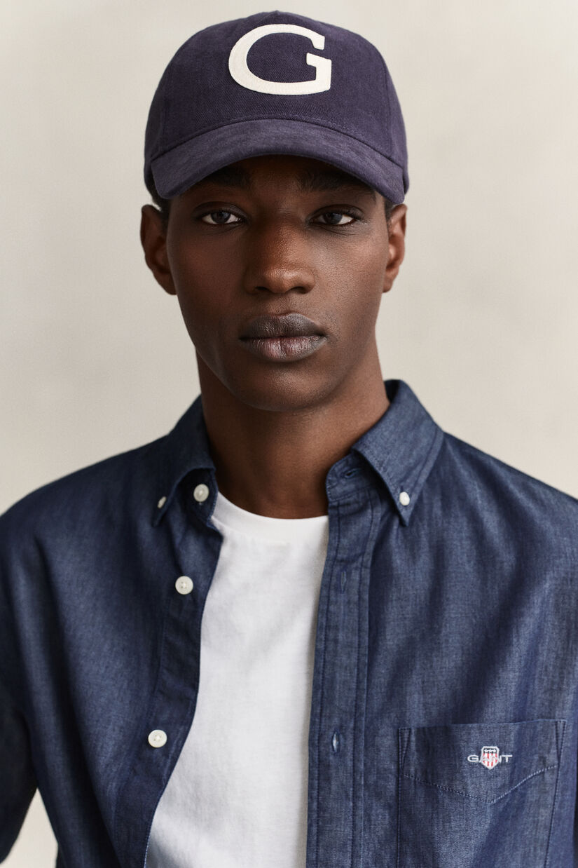 Chemise coupe regular indigo