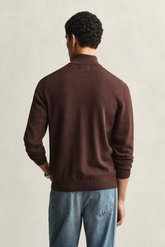 Cardigan zipp&eacute; en coton d&eacute;contract&eacute;