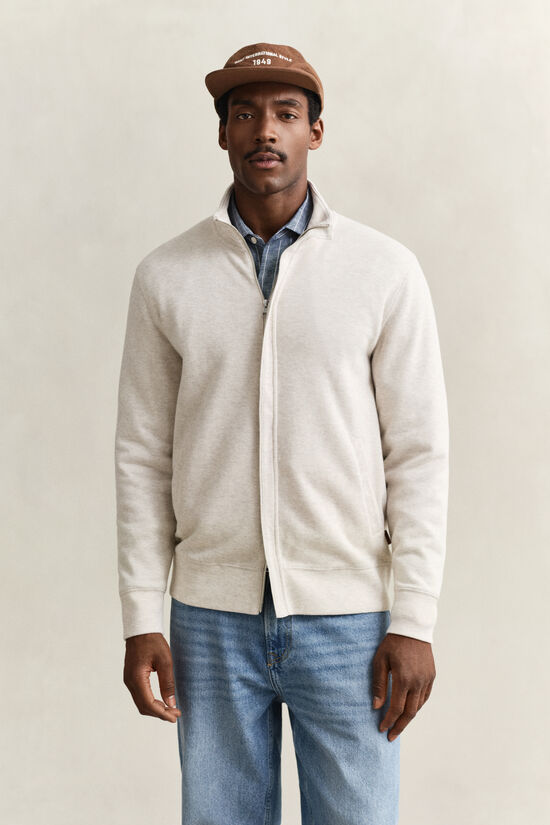 Sweat-shirt zipp&eacute; Sacker Rib