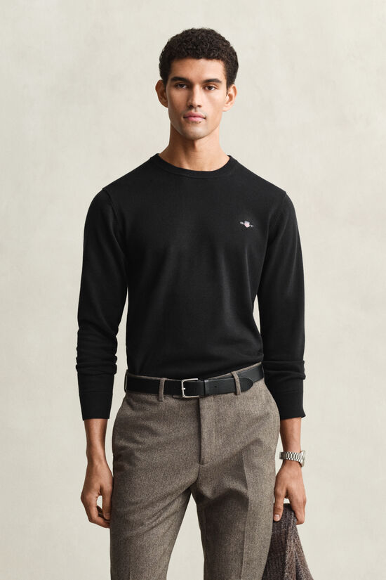 Pull col rond en coton