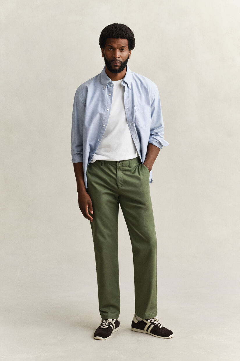 Pantalon chino &eacute;l&eacute;gant coupe regular