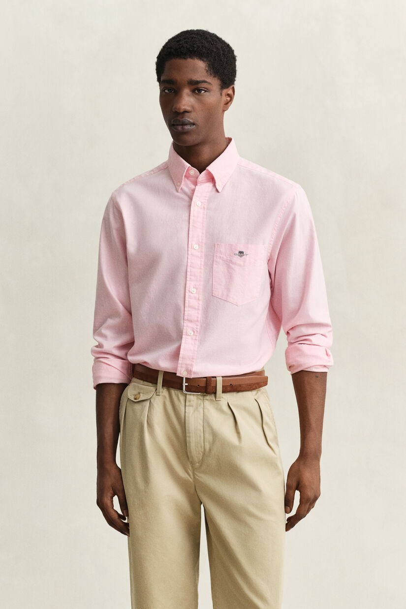Chemise coupe regular en coton Oxford classique