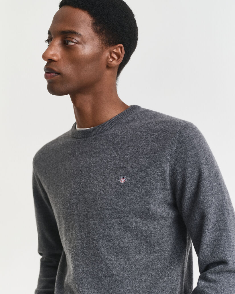 Pull ras du cou en laine d'agneau ultrafine