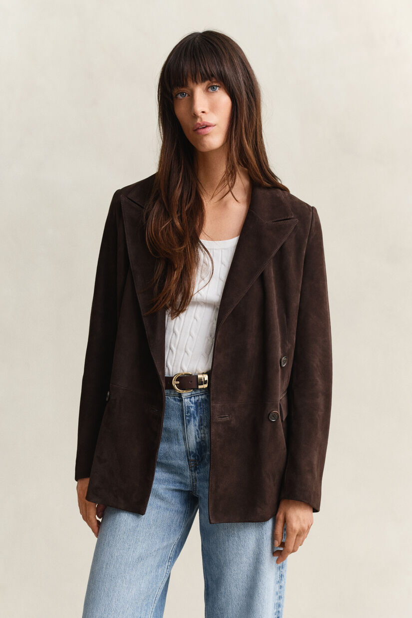 Veste blazer Club en daim
