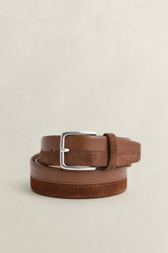 Ceinture en cuir et daim