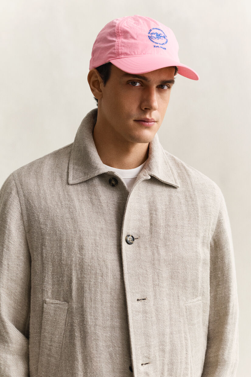 Casquette d&eacute;lav&eacute;e effet froiss&eacute;