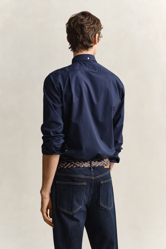 Chemise coupe slim en popeline classique