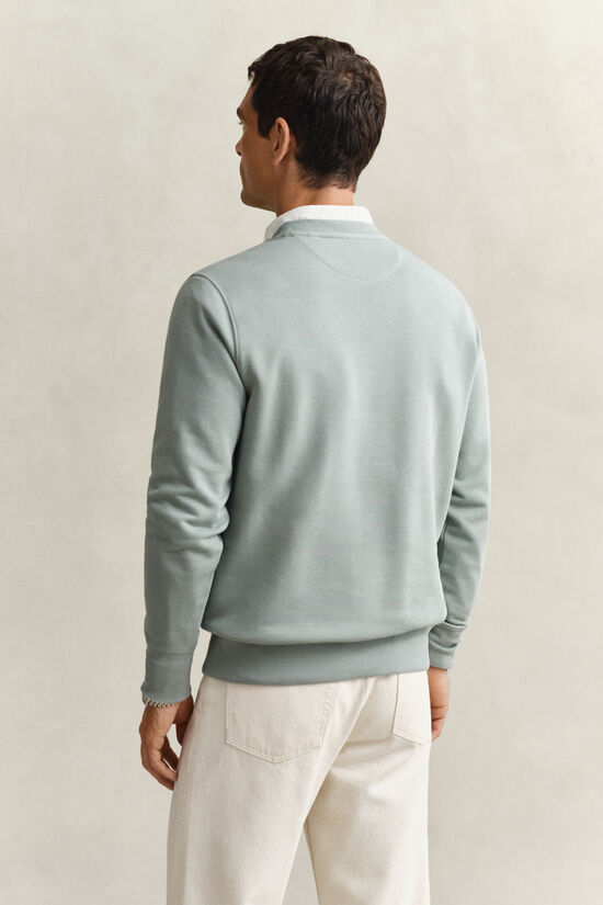 Sweat-shirt col rond avec &eacute;cusson