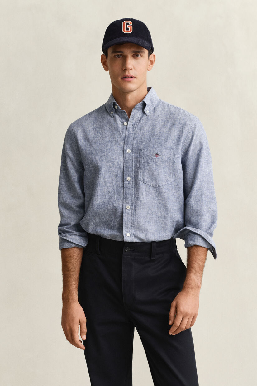 Chemise en lin m&eacute;lang&eacute;