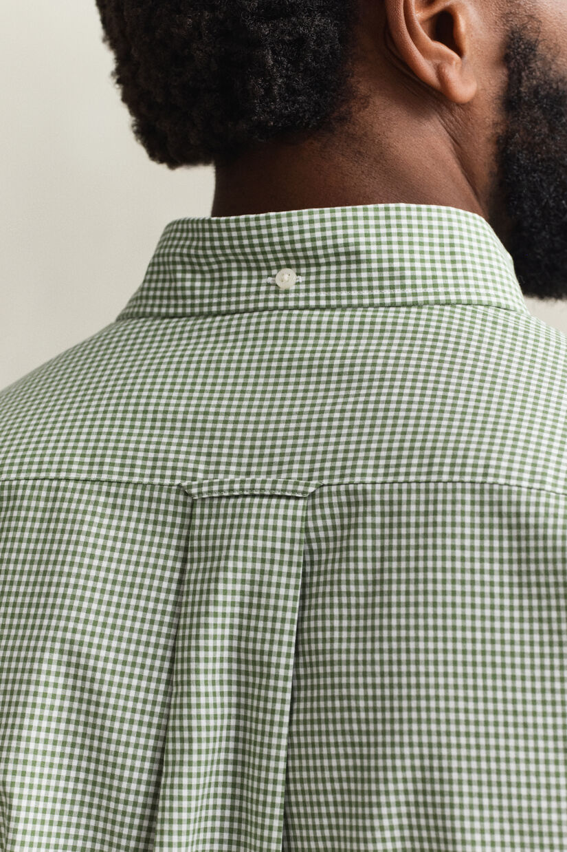 Chemise vichy en popeline classique