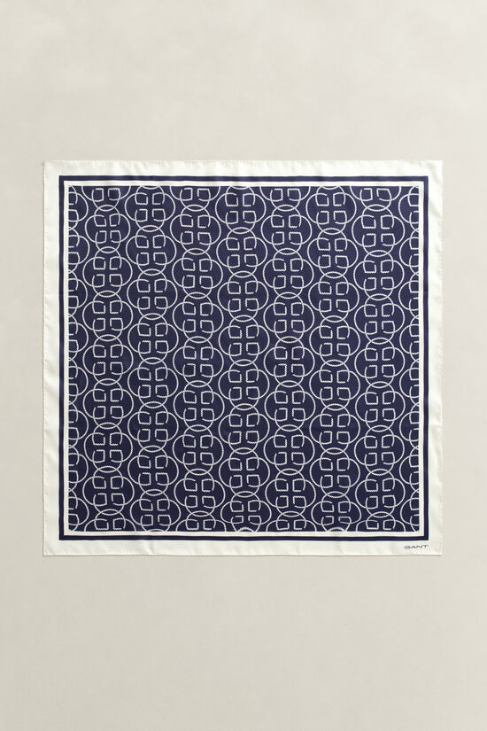 Foulard en soie avec monogramme