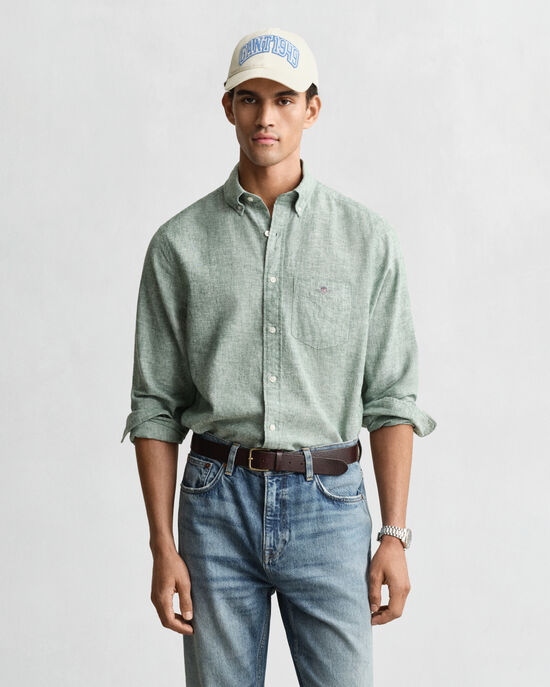 Chemise en lin m&eacute;lang&eacute;