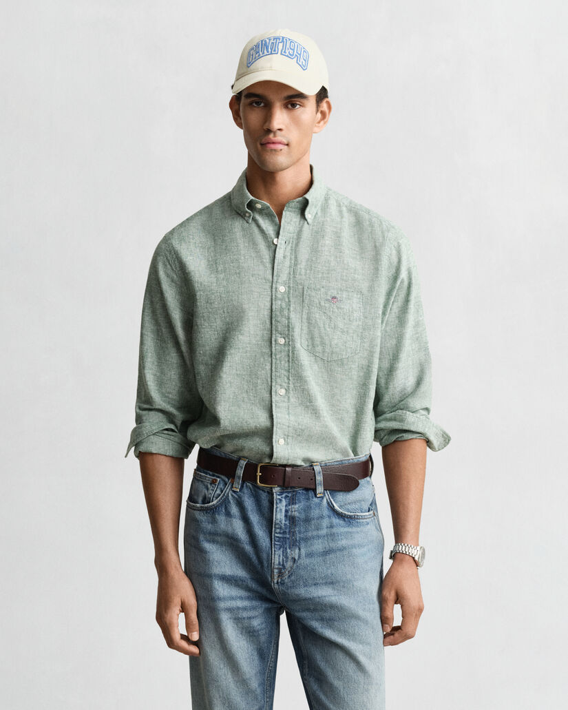 Chemise en lin m&eacute;lang&eacute;