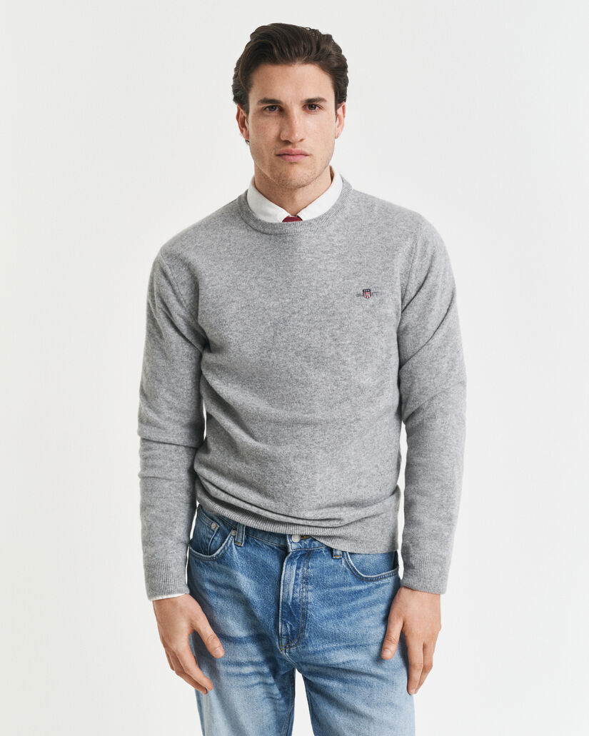 Pull ras du cou en laine d'agneau ultrafine