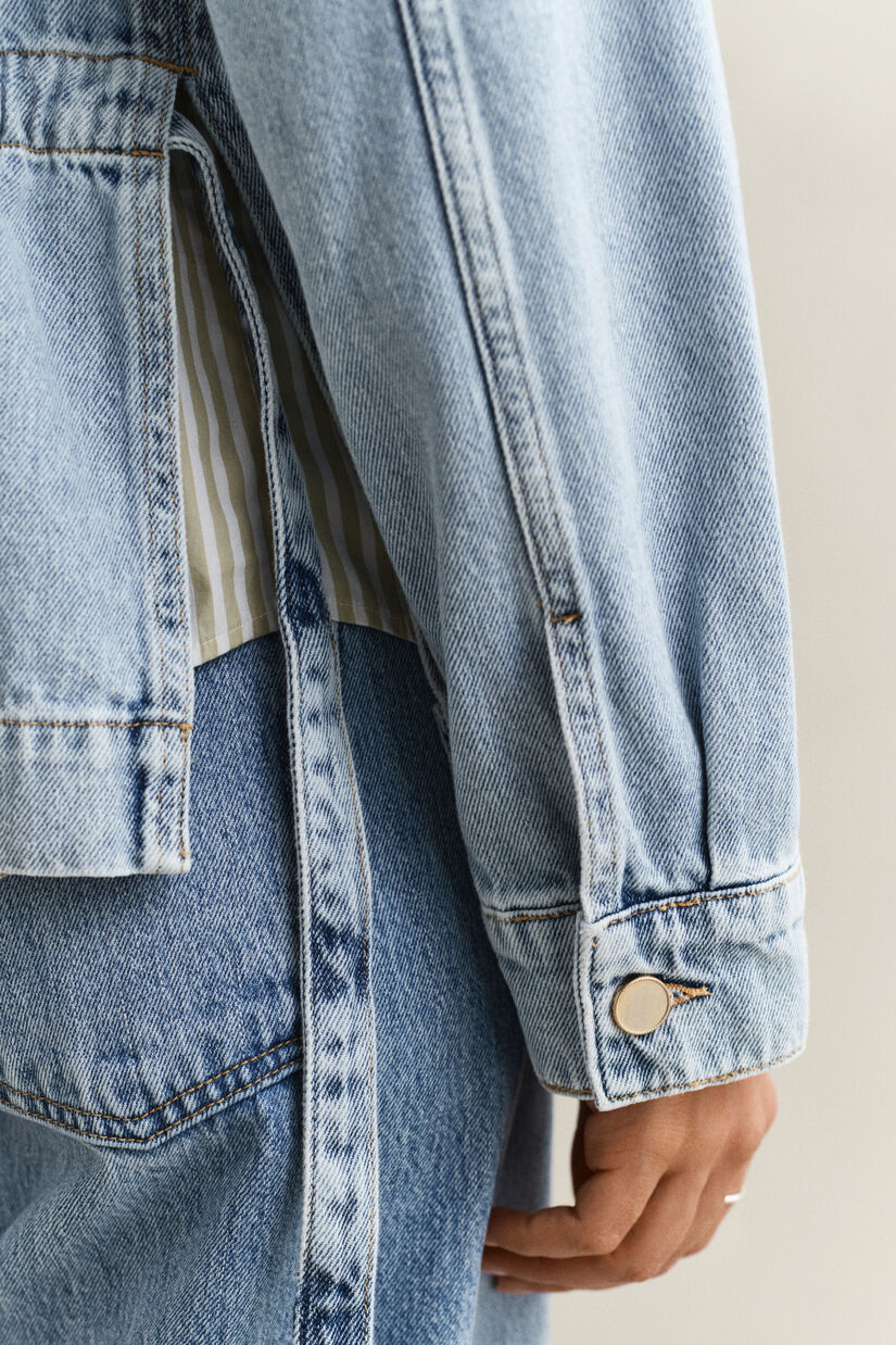 Veste en denim nou&eacute;e