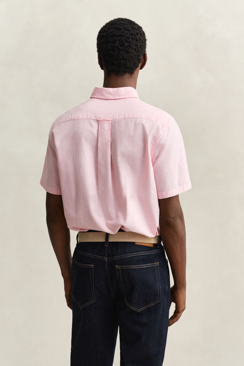 Chemise &agrave; manches courtes en coton Oxford classique