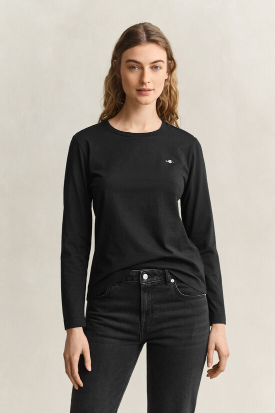 T-shirt &agrave; manches longues avec &eacute;cusson