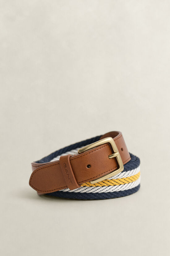 Ceinture en toile &agrave; rayures