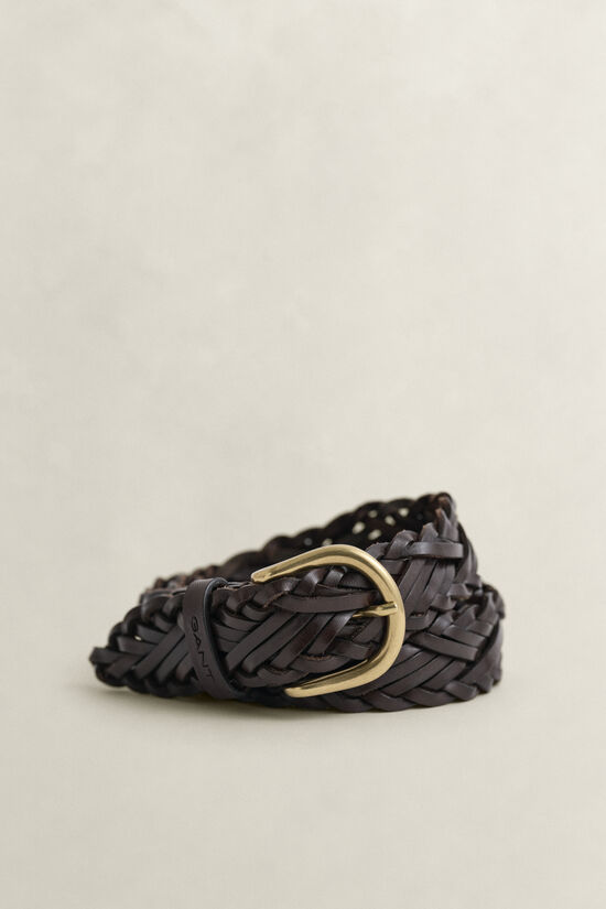 Ceinture en cuir tress&eacute;