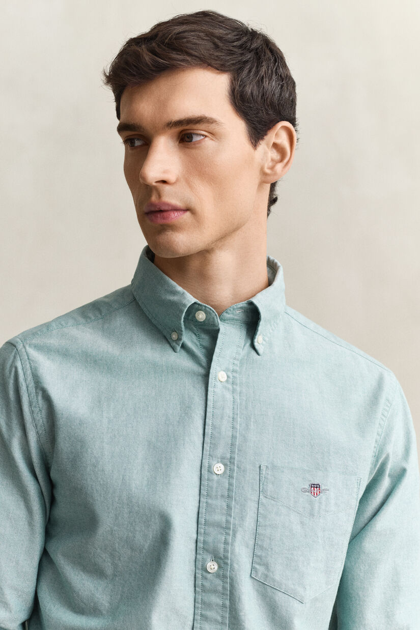 Chemise coupe regular en coton Oxford classique