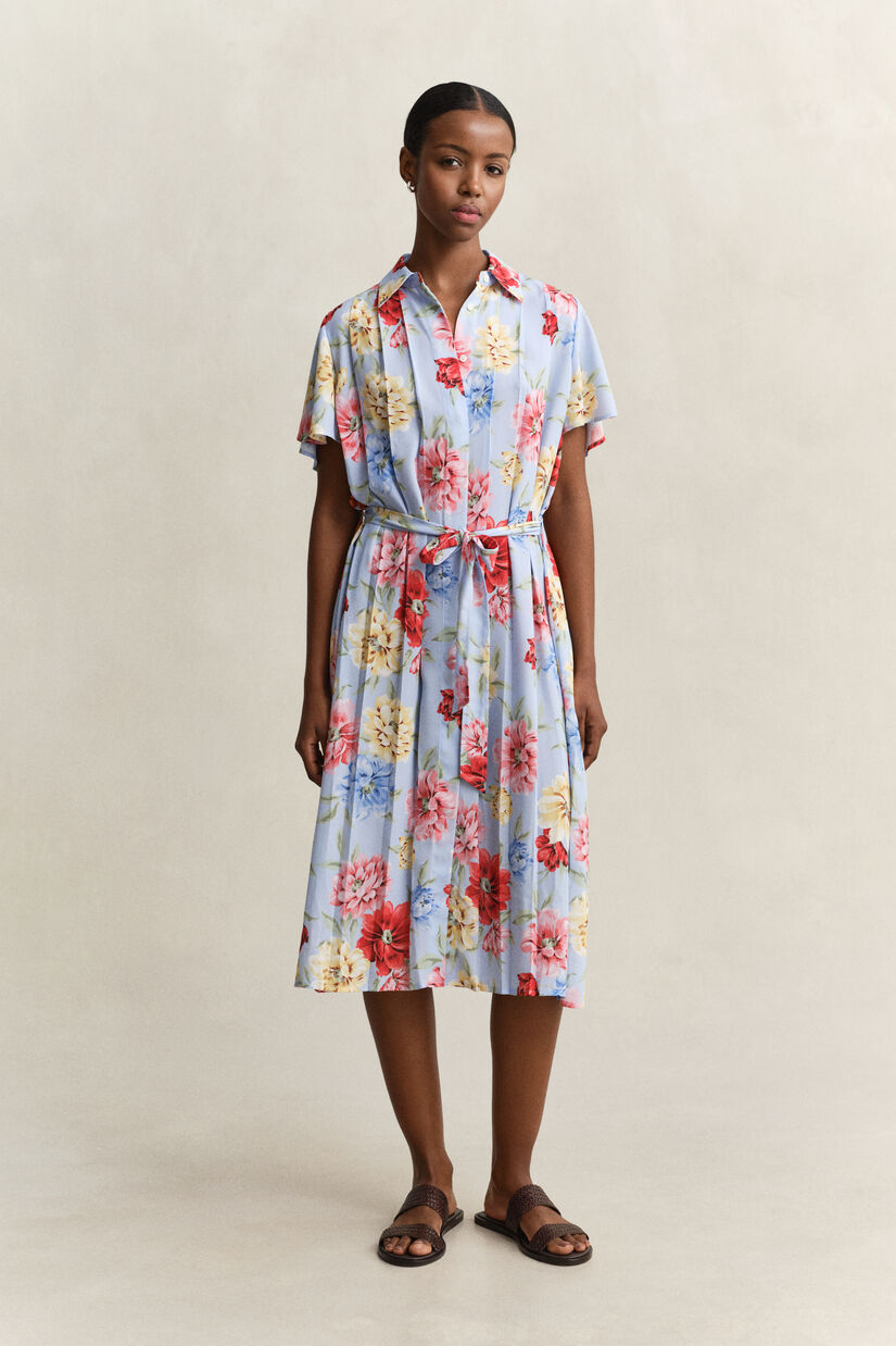 Robe-chemise florale