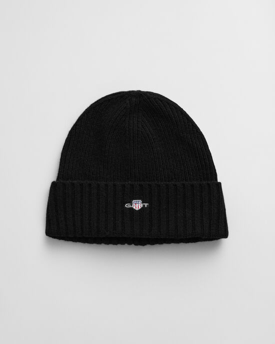 Bonnet en laine avec &eacute;cusson