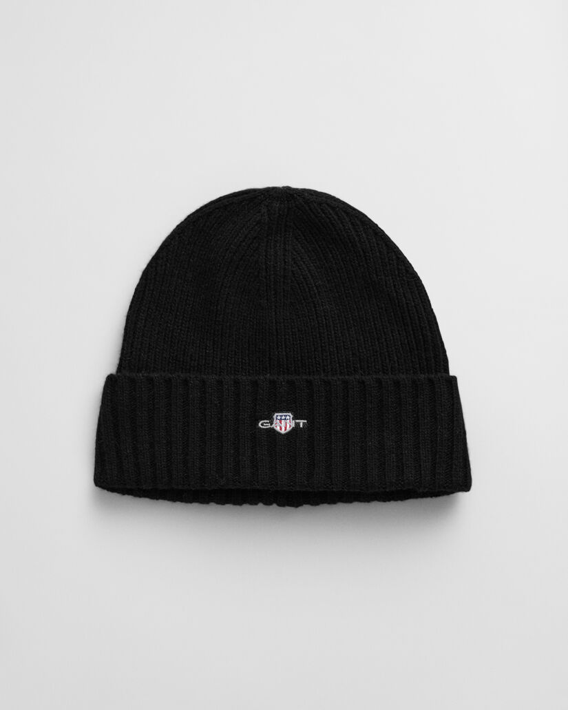 Bonnet en laine avec &eacute;cusson