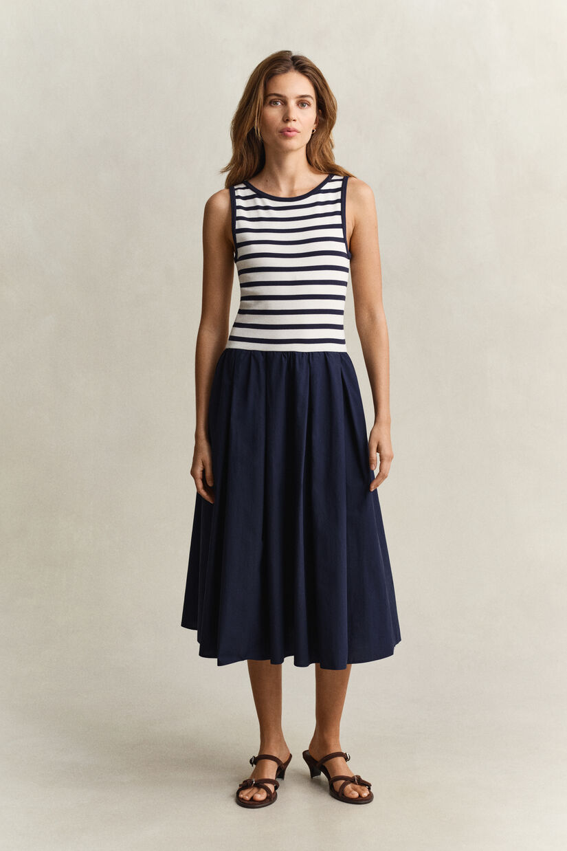 Robe tiss&eacute;e en jersey