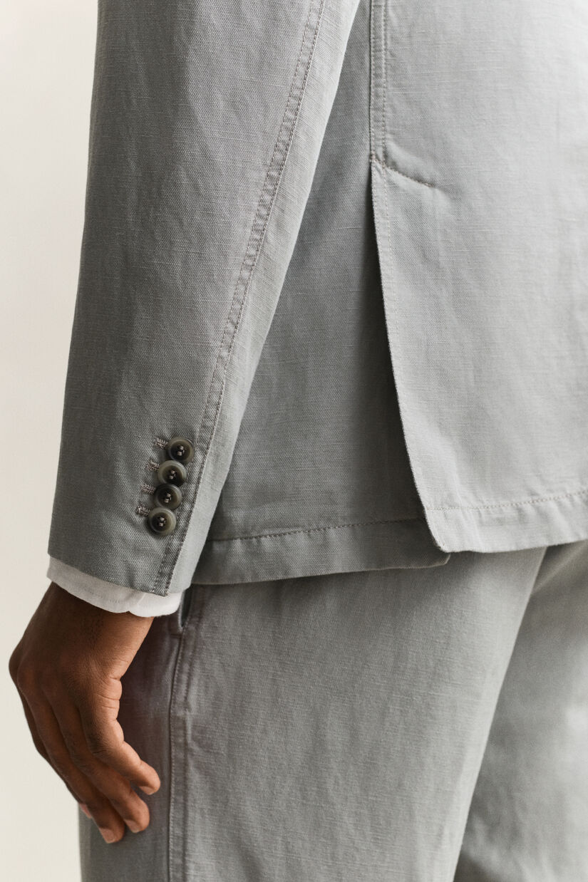 Veste de costume en lyocell et lin