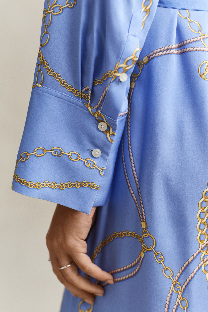 Robe-chemise &agrave; ceinture