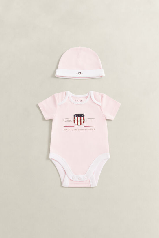 Ensemble barboteuse et bonnet pour b&eacute;b&eacute;