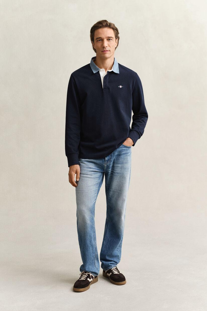 Heavy Rugger avec col en chambray