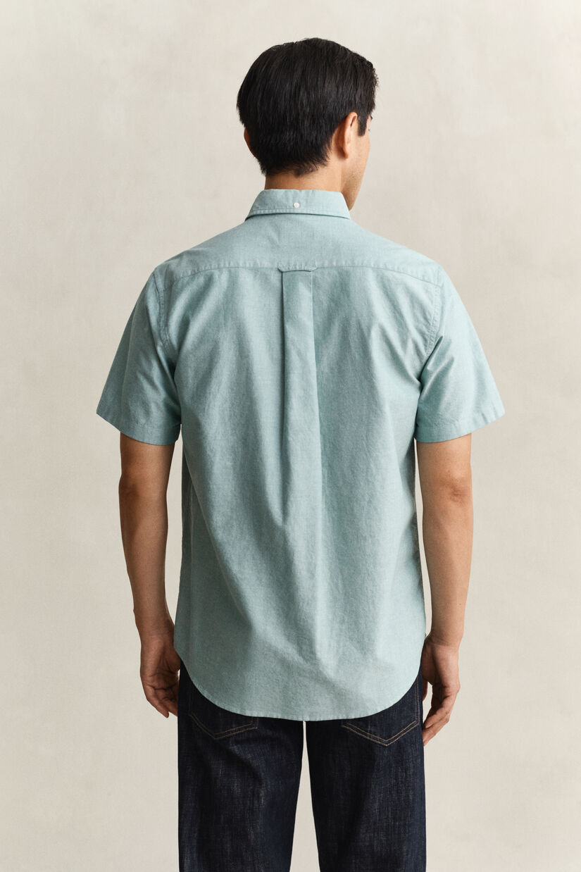 Chemise &agrave; manches courtes en coton Oxford classique