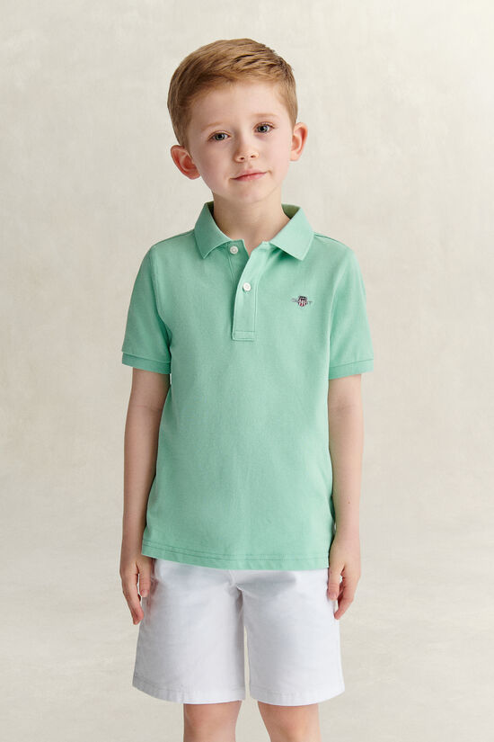 Polo en coton piqu&eacute; Shield Enfant