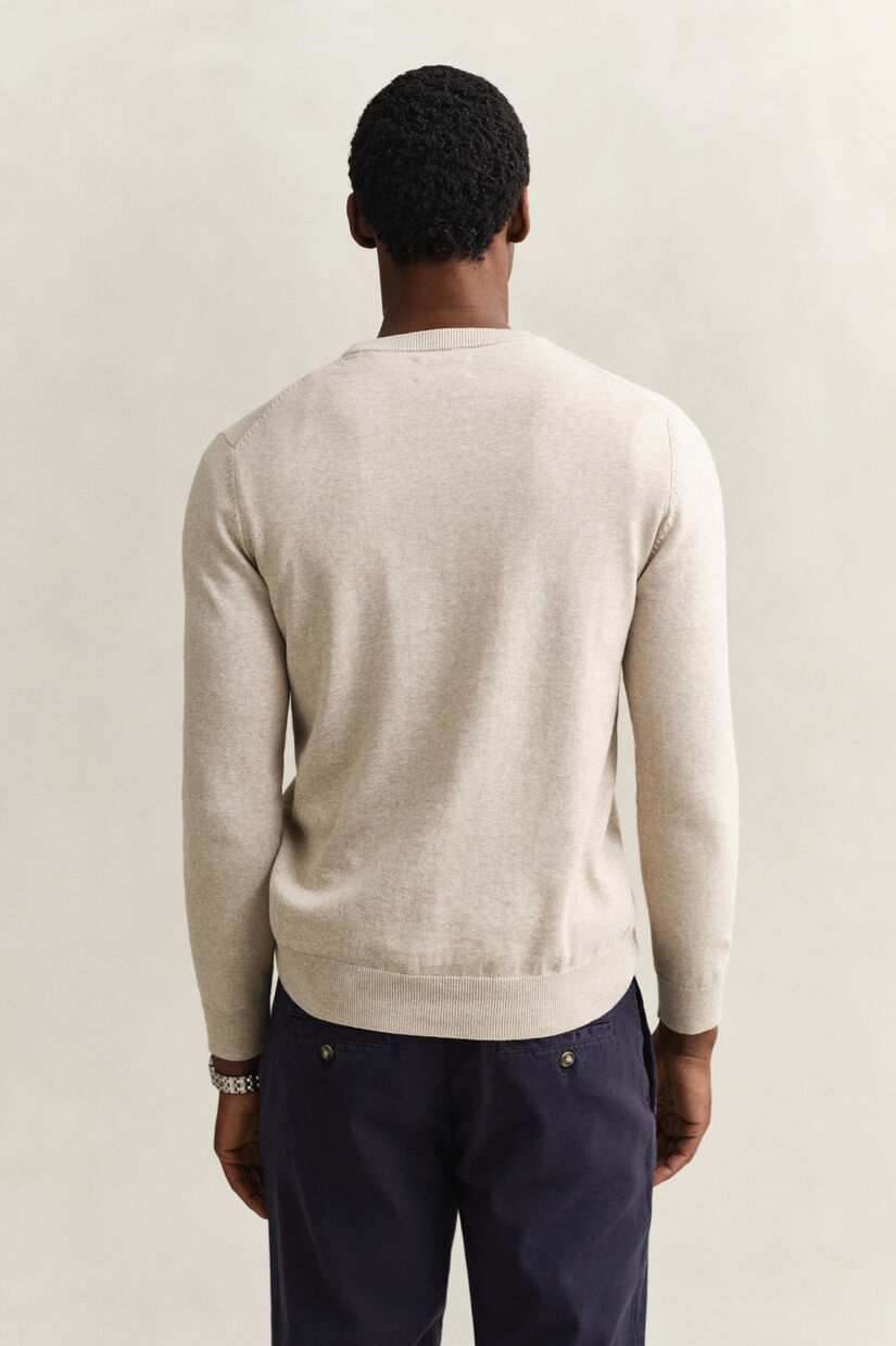 Pull col rond en coton