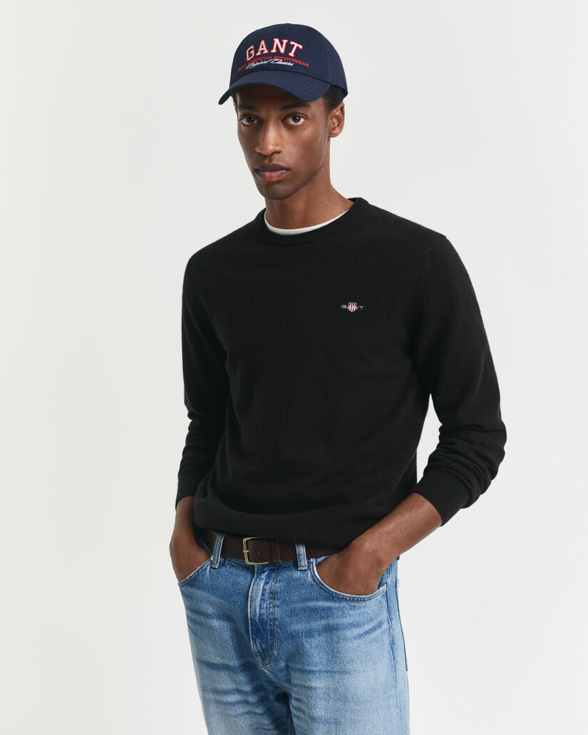 Pull ras du cou en laine d'agneau ultrafine