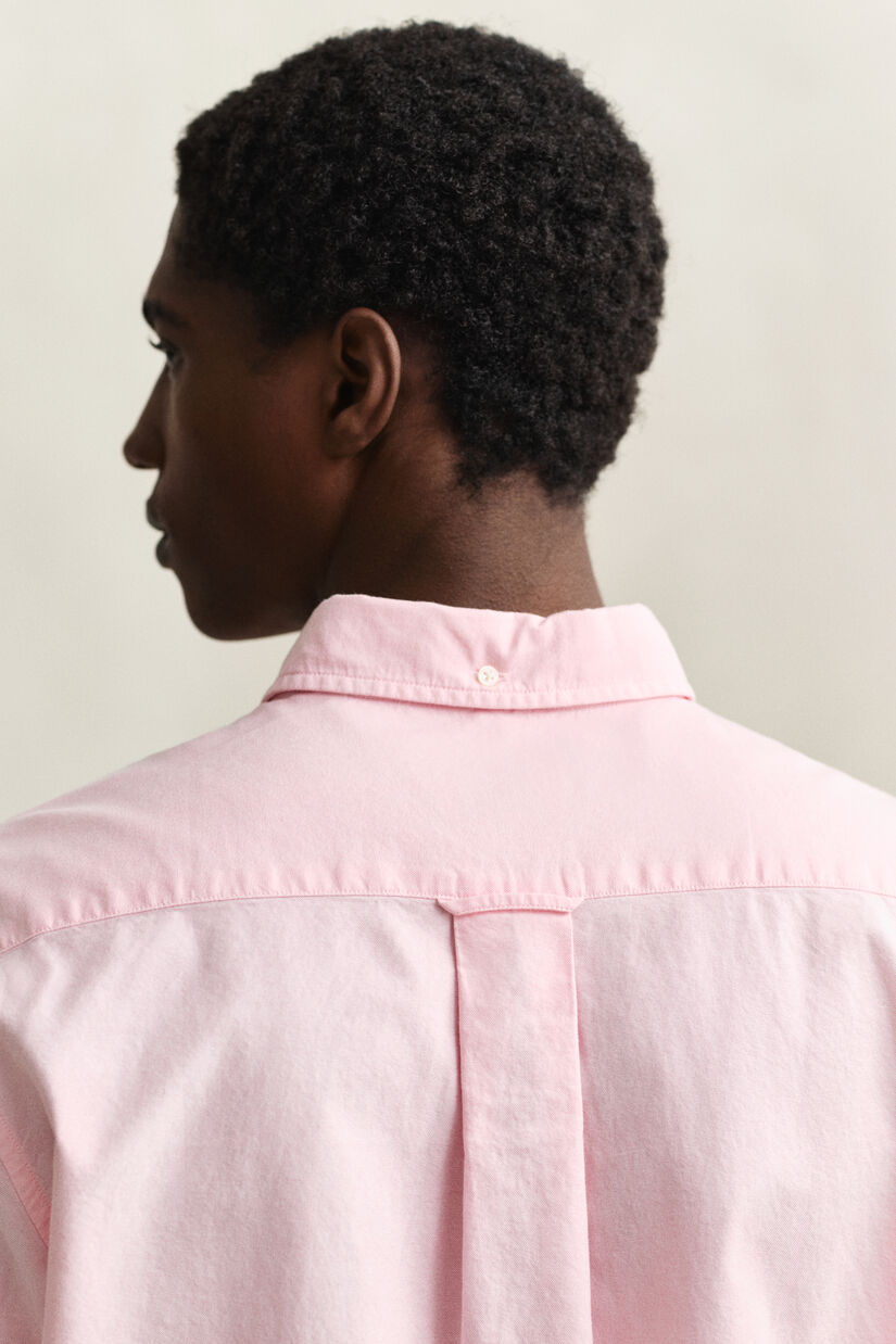 Chemise &agrave; manches courtes en coton Oxford classique