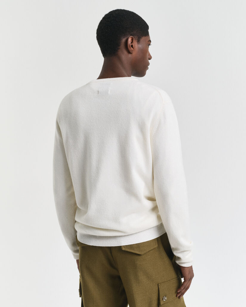 Pull ras du cou en laine d'agneau ultrafine