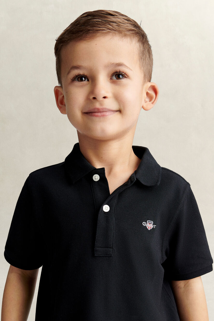 Polo en coton piqu&eacute; Shield Enfant