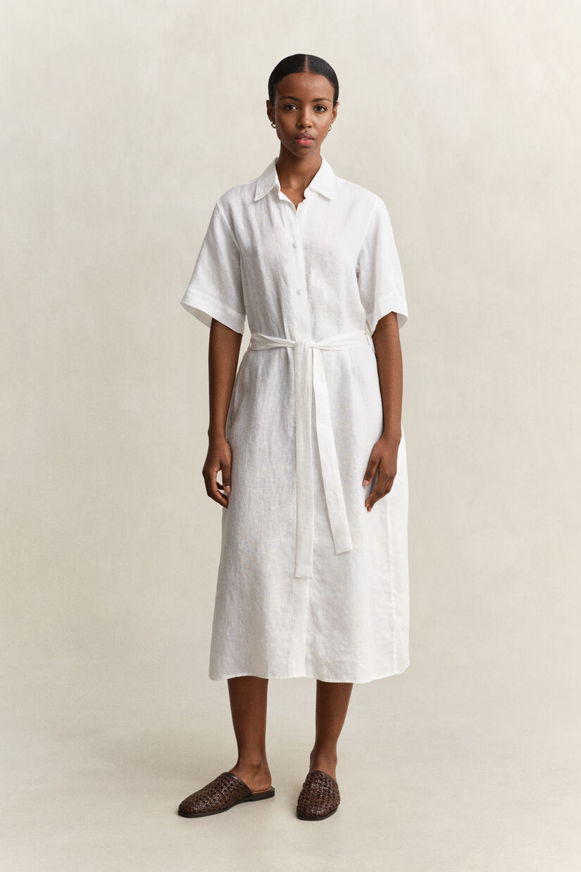 Robe-chemise en lin