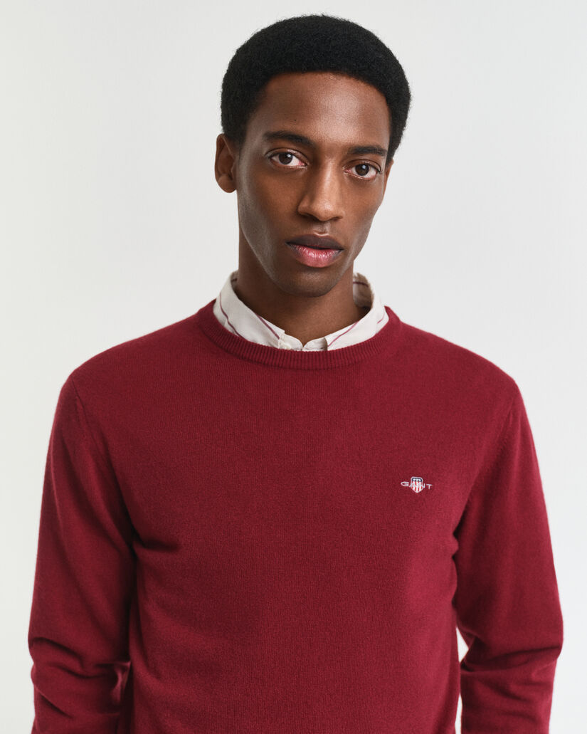 Pull ras du cou en laine d'agneau ultrafine