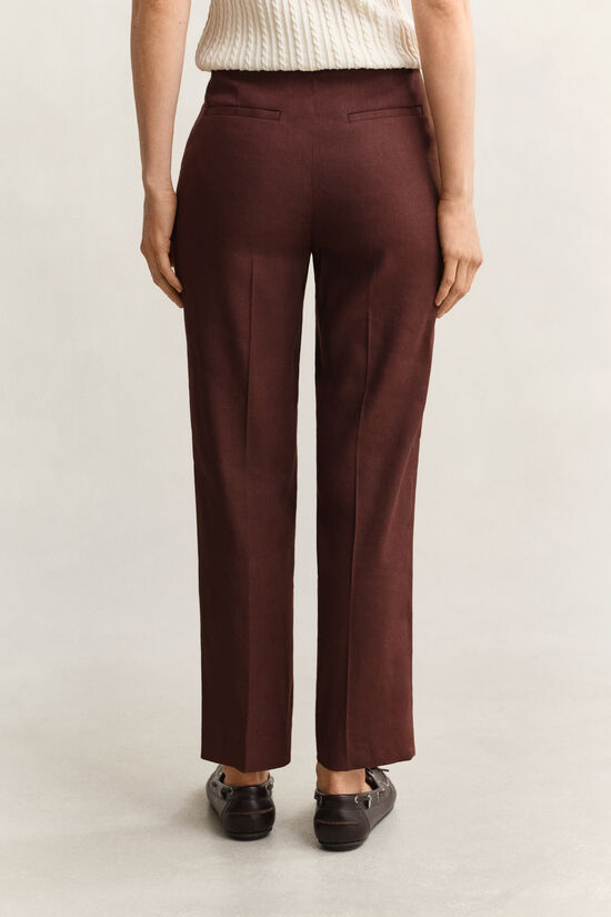 Pantalon habill&eacute; en lin stretch