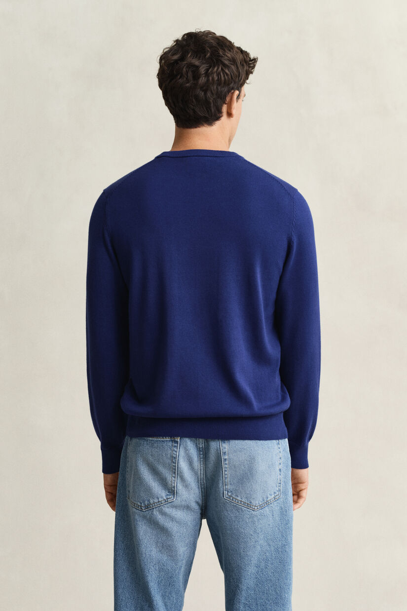 Pull col rond en coton